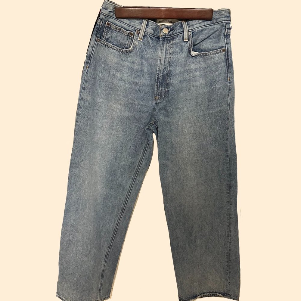 Denim Forum Light Blue Wide Leg Jeans